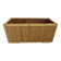 70s woven rattan and bamboo planter
