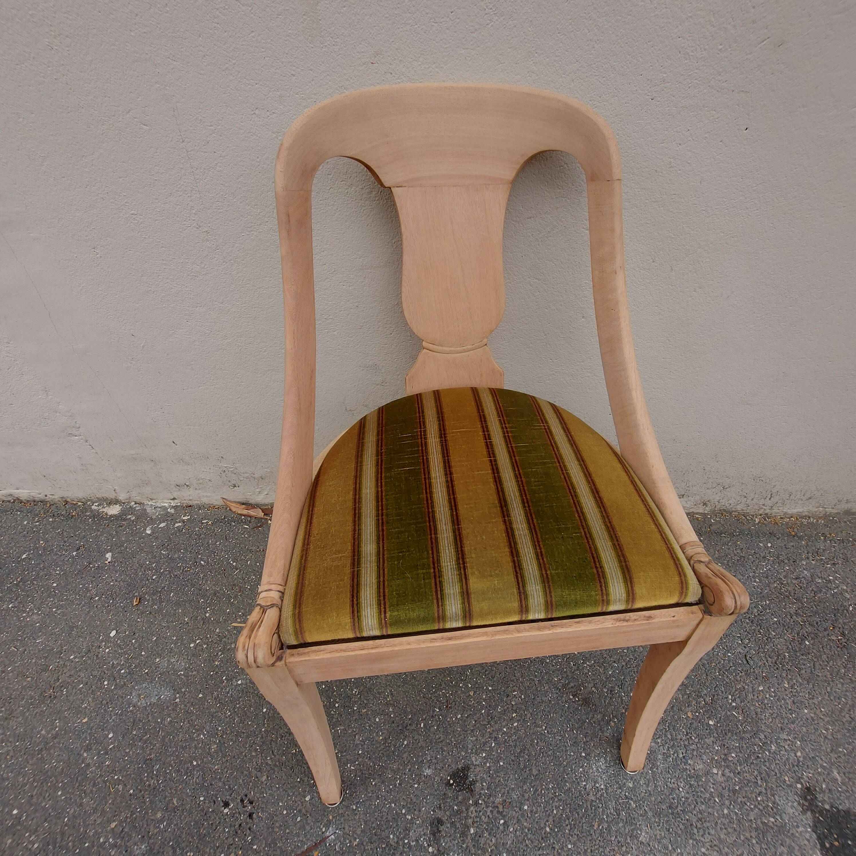 1 old EMPIRE gondola chair called Tonneau. SANDED and left raw