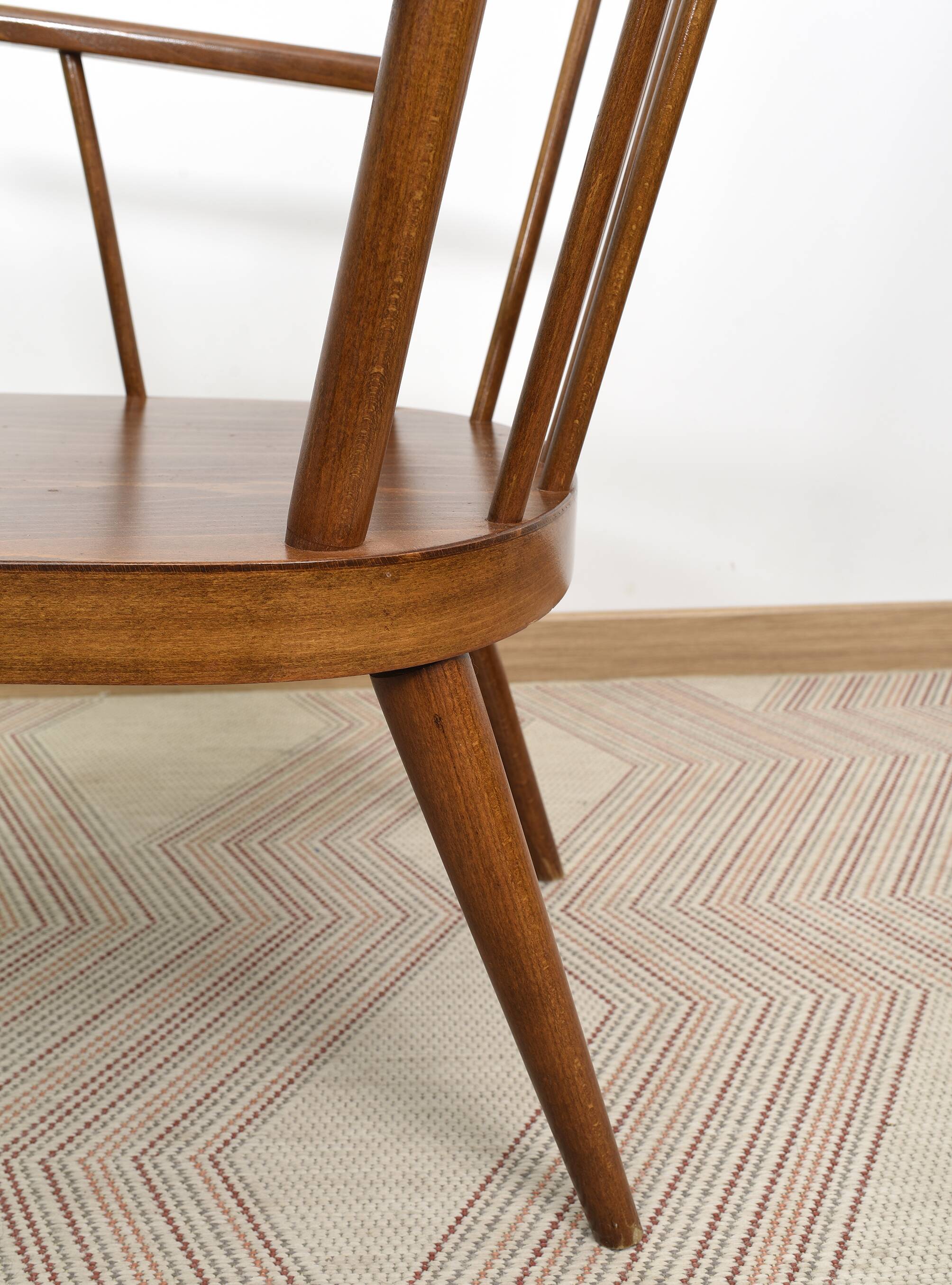 Fan armchairs signed armchair baumann