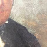 Oil canvas portrait of a man