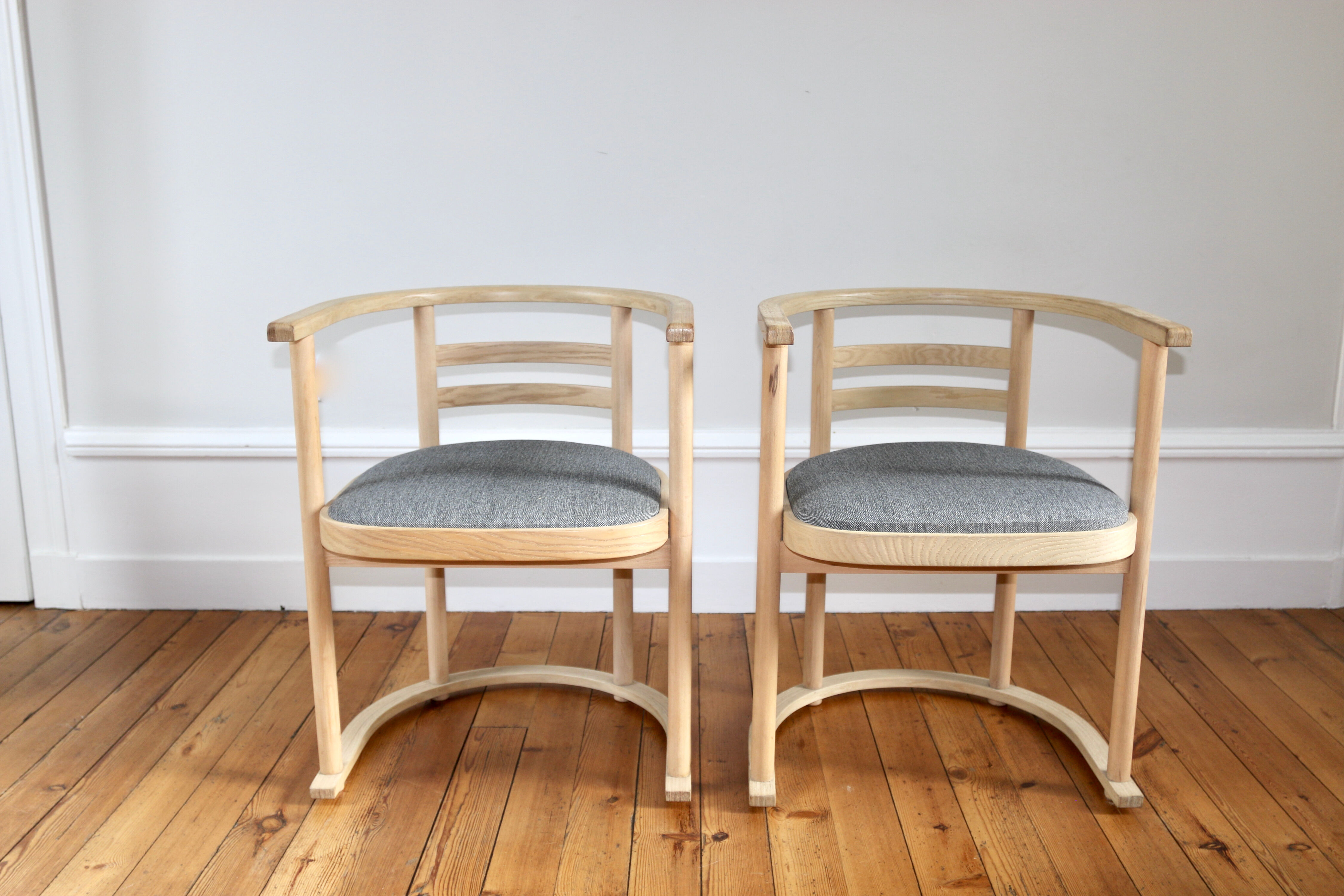 4 vintage Danish Bauhaus armchairs