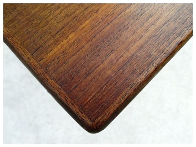 Table de repas danoise par Verner Pedersen scandinave teck 1950 estampillée