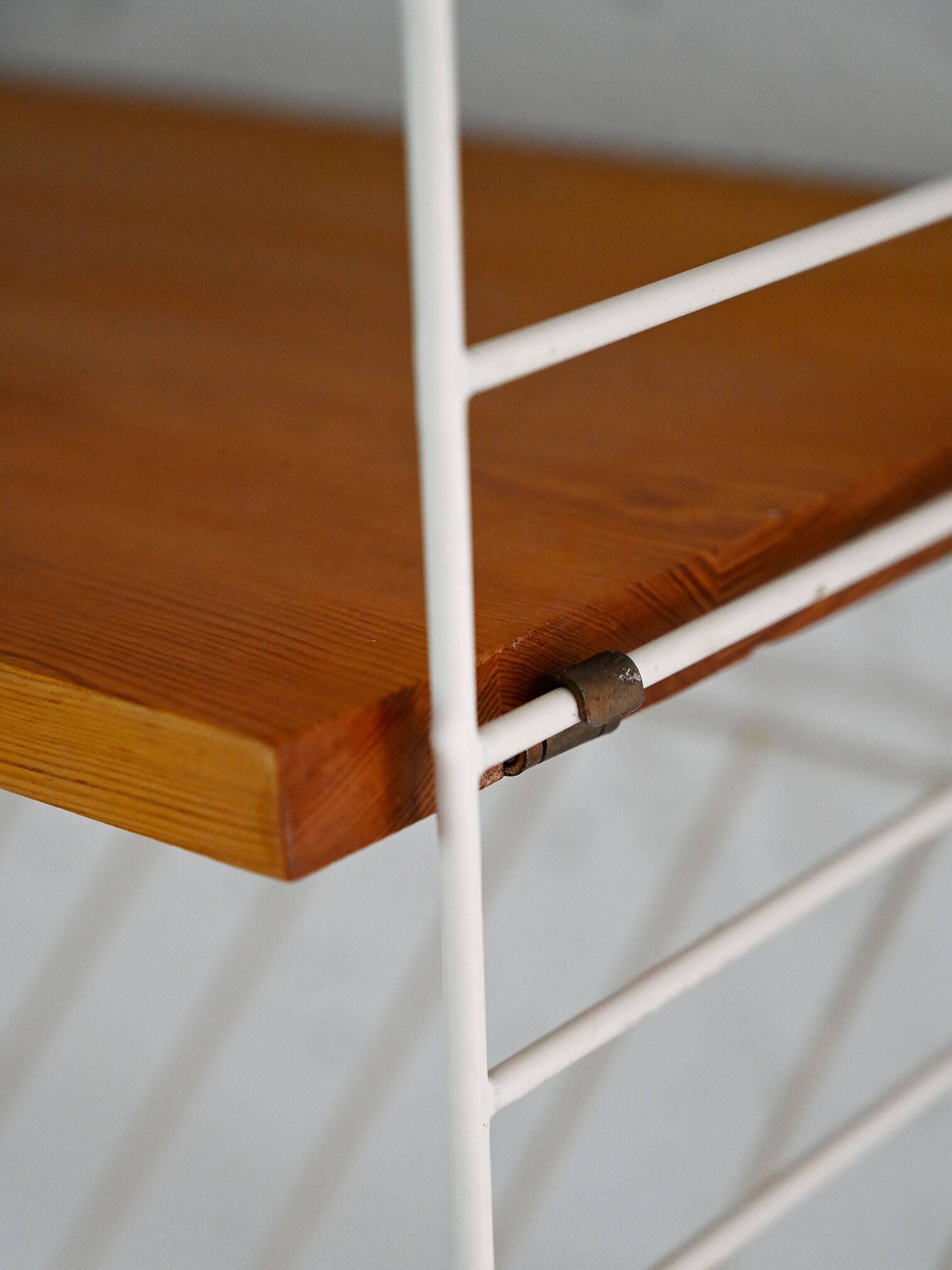 Vintage shelves with metal frame