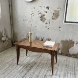 60s coffee table with pink mirror