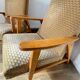 Pair of Manucere armchairs with vintage compass legs