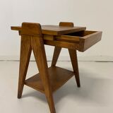 Oak bedside foot compass