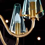 Italian Glass Chandelier, 1980s (MK9505)