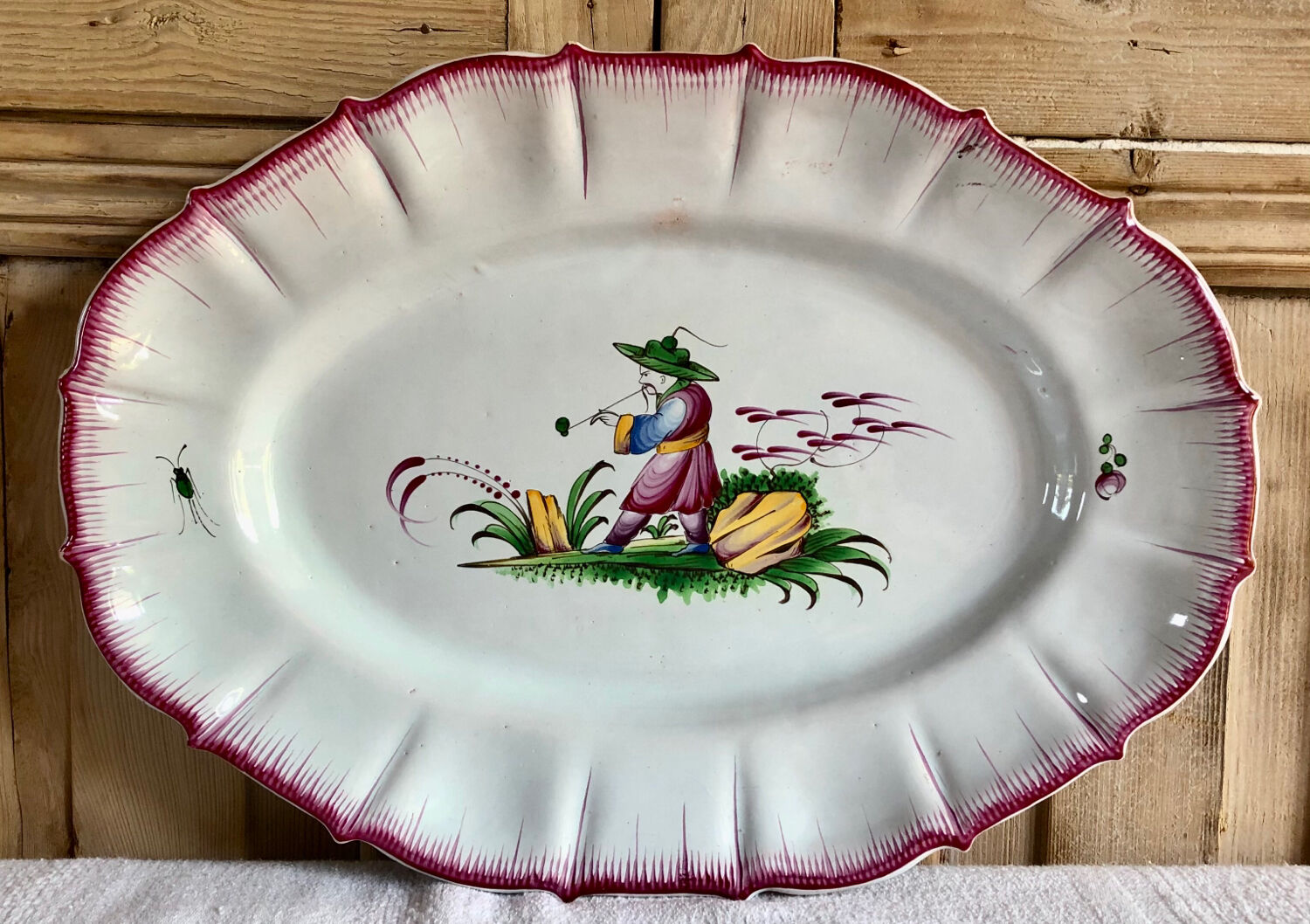 Dish Luneville XIXth