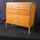 Chest of drawers 50year old oak design vintage