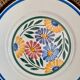 Josetti earthenware service with colorful flowers 1930