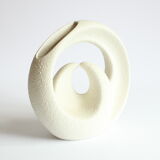 Vase cercles croisés de Roberto Rigon pour Bertoncello, Italie années 1970