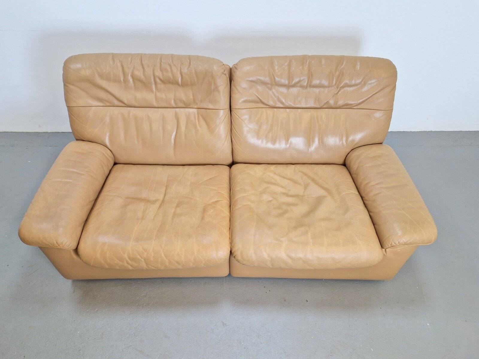 Vintage Leather DS 66 2-Seater Sofa by Carl Larsson for de Sede, 1970s