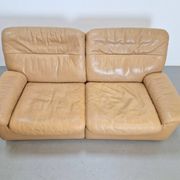 Vintage Leather DS 66 2-Seater Sofa by Carl Larsson for de Sede, 1970s