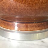 Ceramic and aluminum lamp foot brushed 46cm