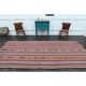 1970s Vintage Turkish Oushak Handmade Wool Cotton Red Runner Rug 172x354