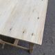 Parisian desk from the 1940s stripped to raw solid wood, 120cm.