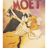 Poster couple moët champagne
