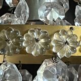 Old brass hot air balloon chandelier with pendants