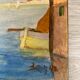 Aquarelle marine vintage