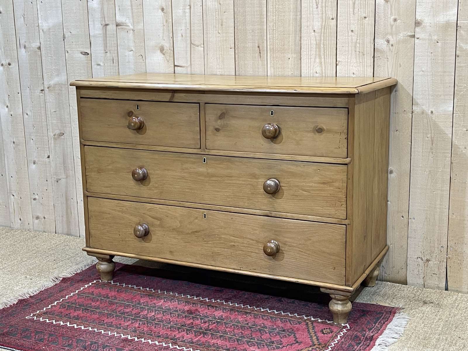 Victorian chest of drawers in nineteenth century fir