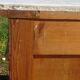 Ancienne commode Louis Philippe en noyer marbre blanc