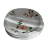 Assiettes en porcelaine de limoges à décor floral