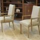 Rare pair of cerused oak armchairs, confidential creation attributed to Suzanne Guiguichon, 1940s.