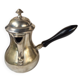 Silver-plated metal chocolate pot from the late 19th century.