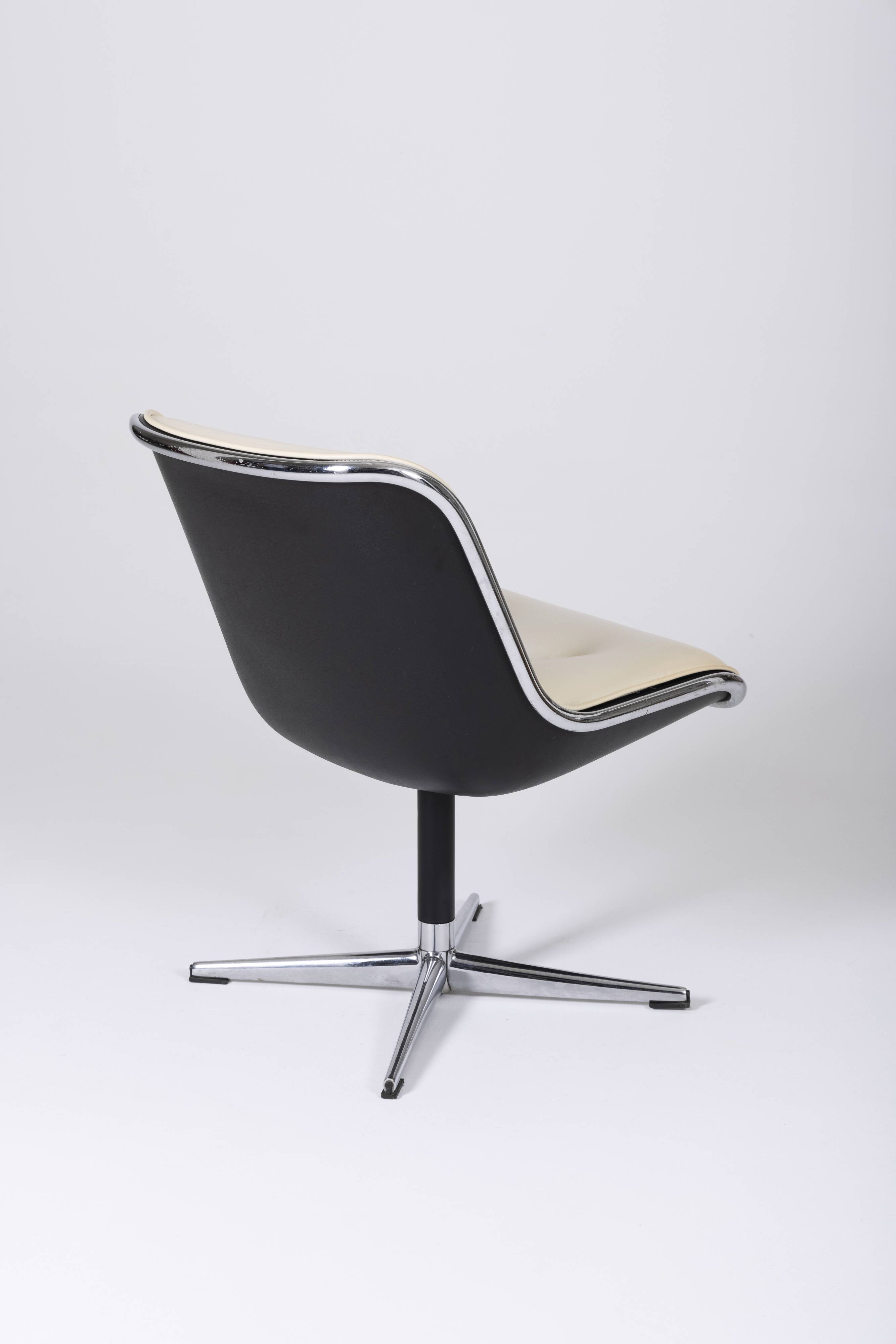Charles Pollock leather armchair