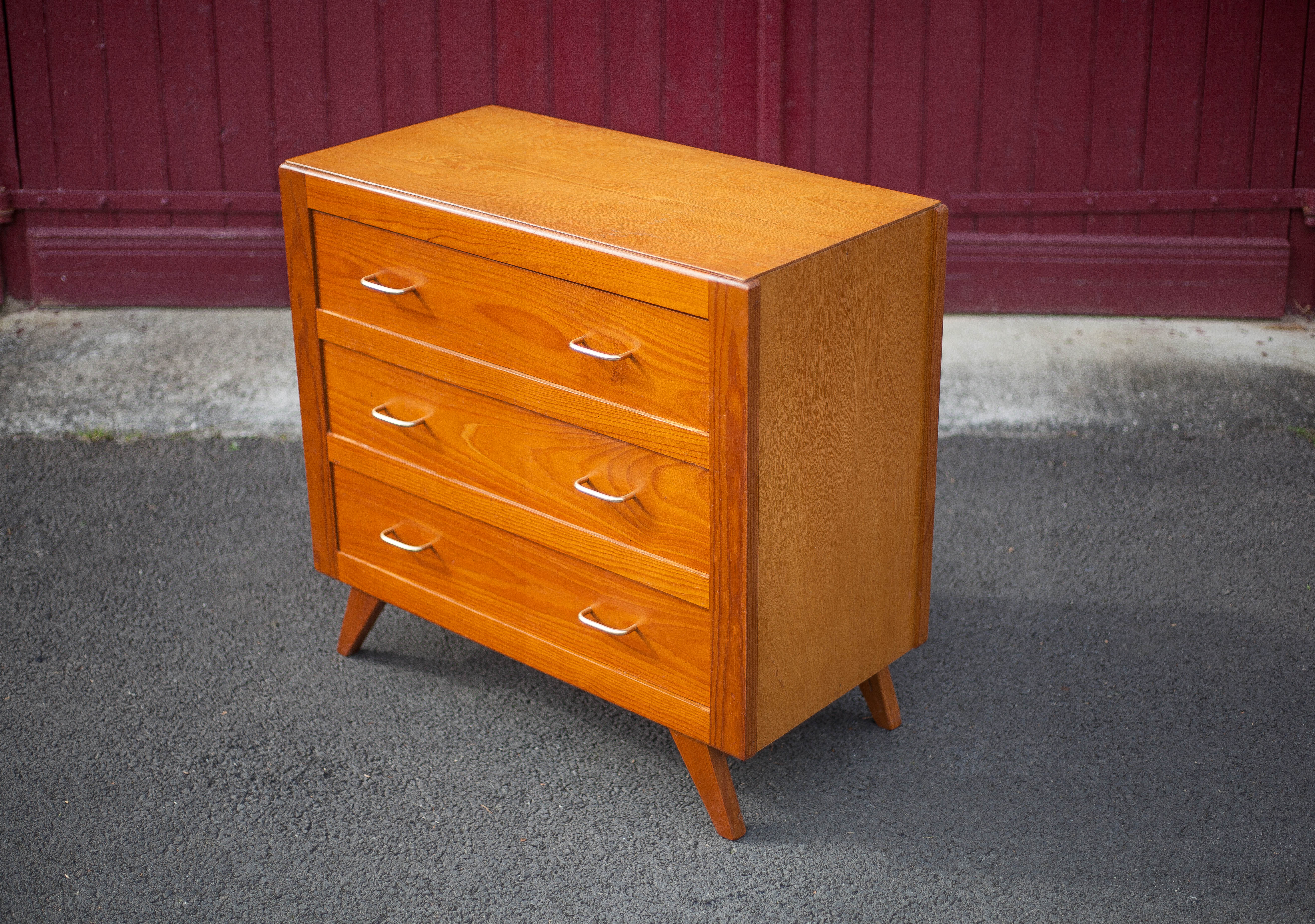 Vintage chest of drawers, pine wood chest of drawers, storage unit, bedroom, decoration