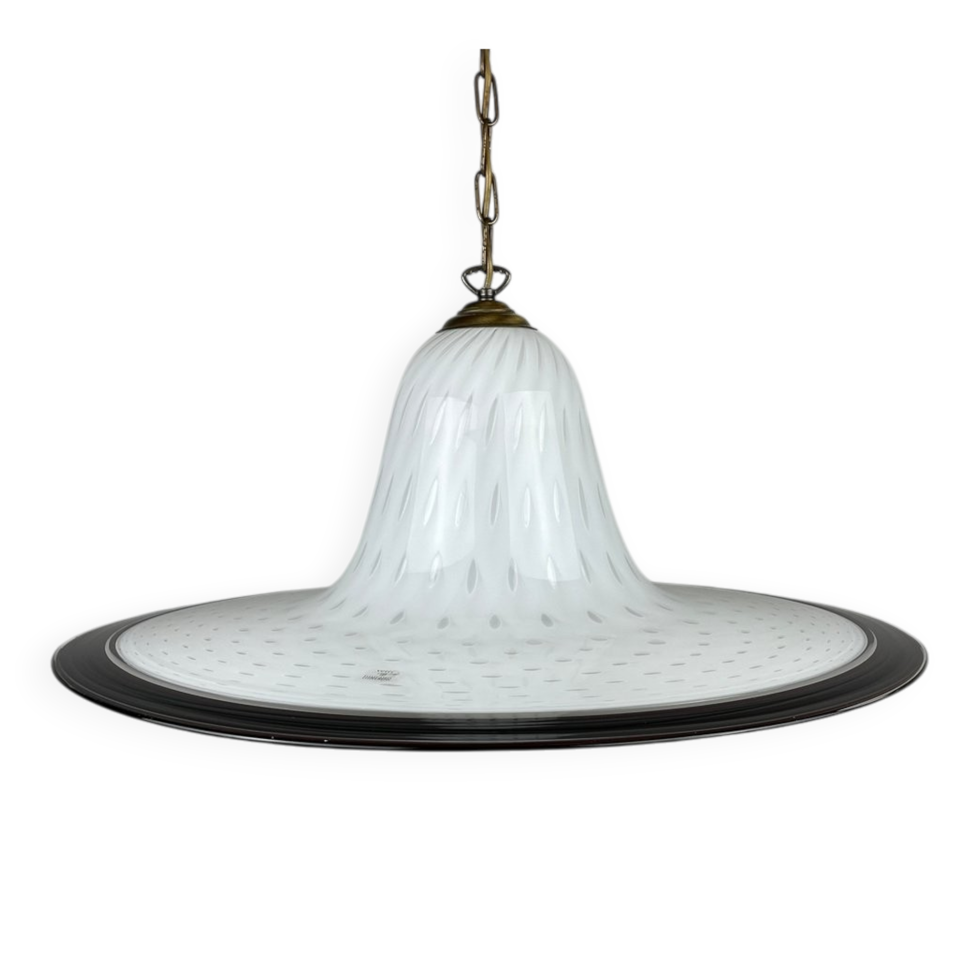 Vintage Murano glass pendant lamp from Vetri Murano, Italy, 1970s.