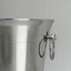 Lightweight silver stainless steel champagne bucket