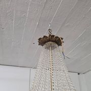 Lustre fin XIXÈME en cristal et bronze