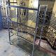 Shelf in chromed metal and smoked glass 1970