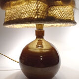 Pair of sandstone lamps - La Borne Circa 70