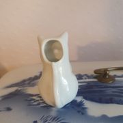 Small milk jug porcelain cream pot in the shape of a vintage cat