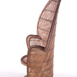 French King Sized Emmanuelle Peacock Chair, 1960s