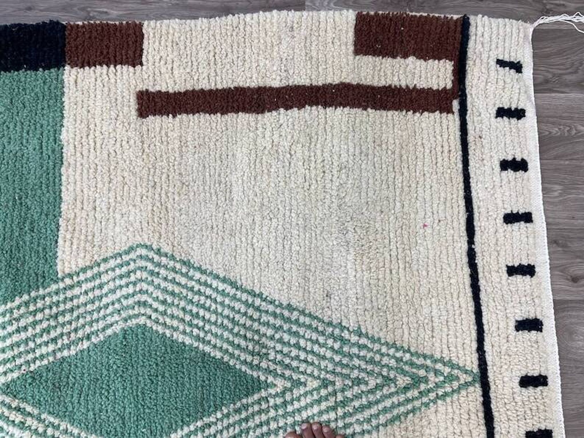 Handmade wool rug 3*2m Moroccan
