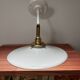 Vintage white opaline wall light