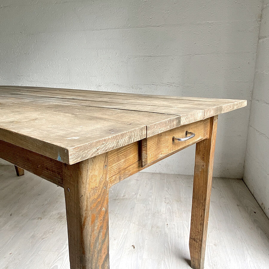 Farm table wood raw 50