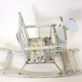 Vintage rocking horse for children