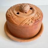 ART NOUVEAU Terracotta BUTTER DISH