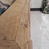 wooden console with drawers