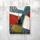 Vintage collage painting on canvas 1970