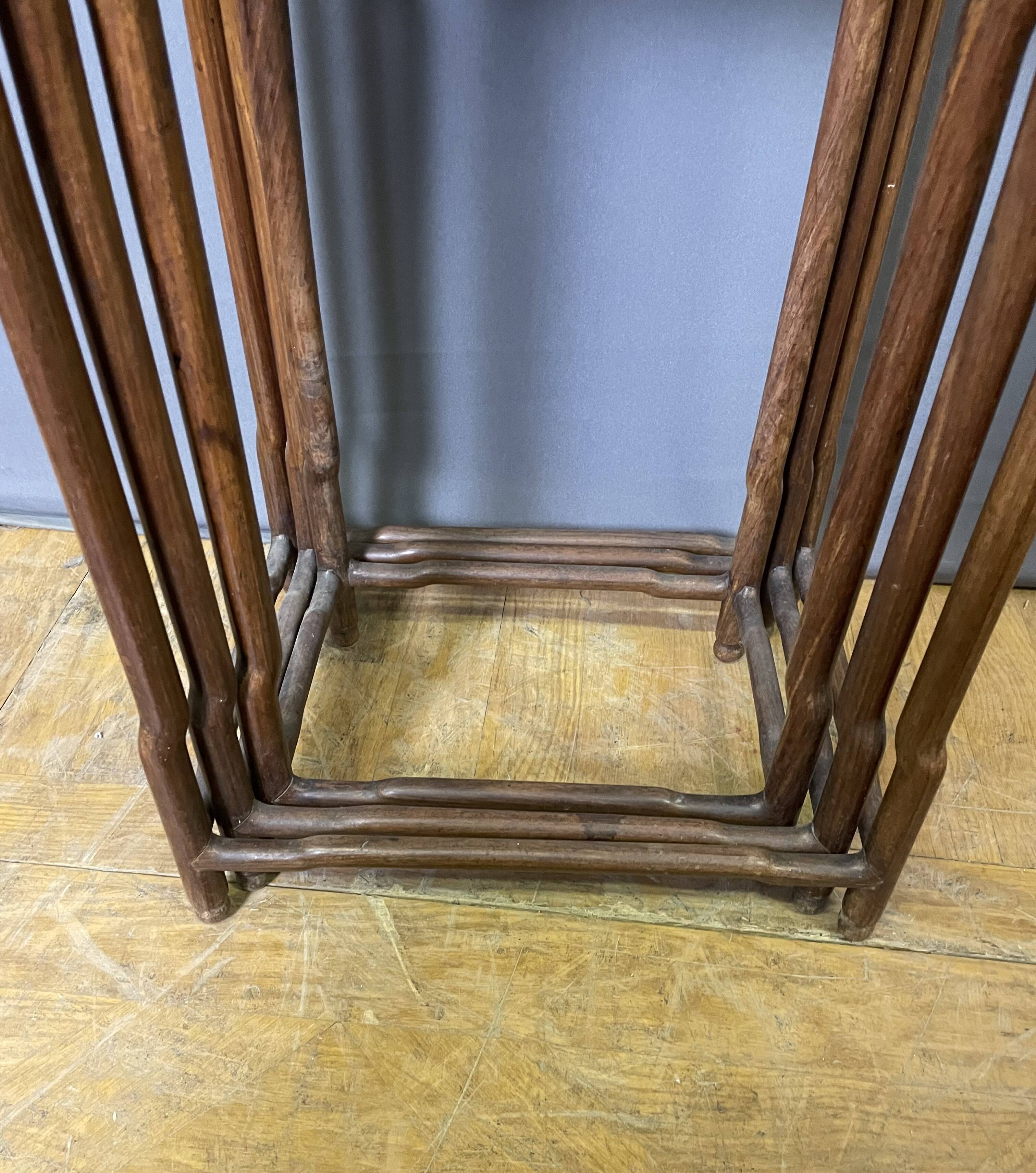 Set of three Chinese stools.