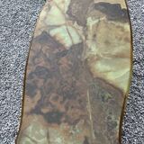 Marble and brass coffee table