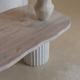 Venus coffee table irregular natural travertine - 100x50cm