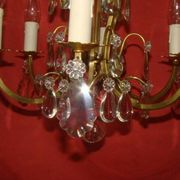 cage-style chandelier with 6 light arms from the early 20th century