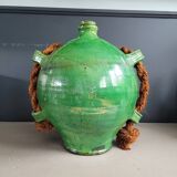 Green glazed terracotta oil jar