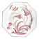 Medium ironstone dish Clairefontaine, "Indiana" service.